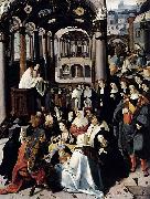 Lucas van Leyden Preaching in the Church oil painting on canvas